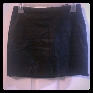 Black Leather Mini Skirt